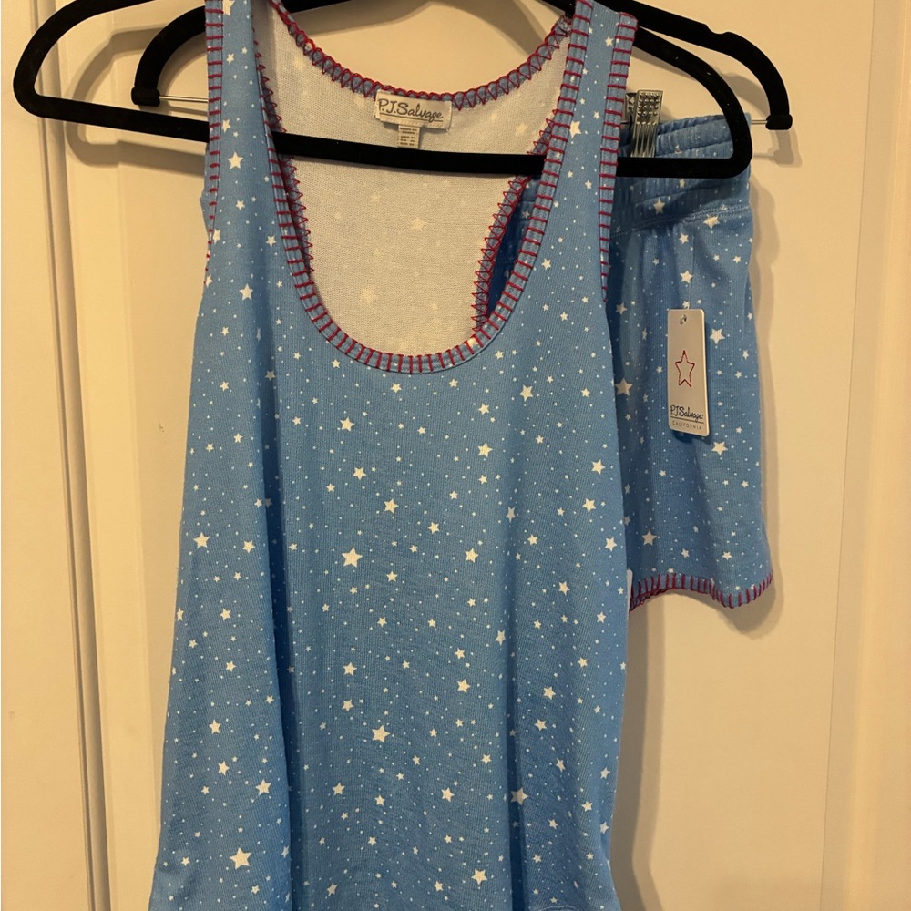 Pj Salvage super soft Blue Star Pajama Set